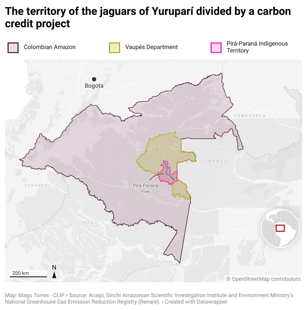 Proyecto de bonos de carbono divide indígenas del territorio de Jaguares de  Yarapurí - El Clip