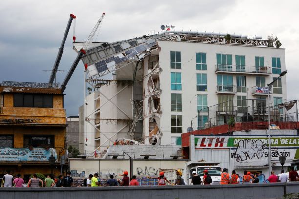 Edificio Residencial San José, en Ciudad de México, que se desplomó en el sismo de 2017